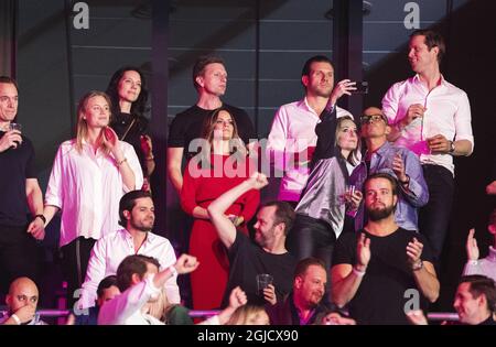 Le Prince Carl Philip et la princesse Sofia au concert d'hommage Aviicis pour la sensibilisation à la santé mentale à l'aréna Friends à Stockholm, en Suède, le mois de décembre. 05, 2019. Photo Nils Petter Nilsson / Aftonbladet / TT code 2512 * * * SUÈDE OUT * * * Banque D'Images