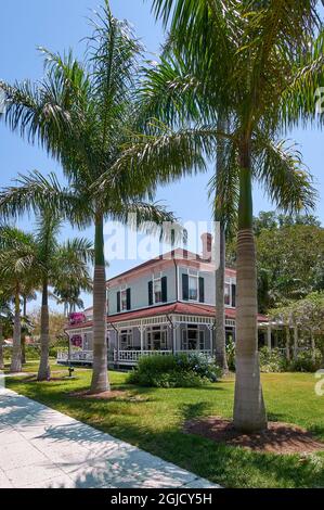 États-Unis, Floride, fort Myers. L'Edison et Ford Winter Estates comprennent un musée historique et un jardin botanique de 21 hectares adjacent au Caloosahatchee Banque D'Images