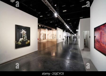 États-Unis, Floride, Miami. Art Basel est la plus grande foire d'art contemporain au monde. Banque D'Images