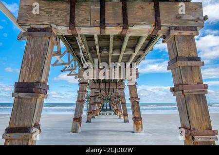 Daytona Beach Pier, Daytona Beach, Floride, États-Unis Banque D'Images