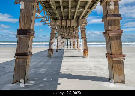 Daytona Beach Pier, Daytona Beach, Floride, États-Unis Banque D'Images