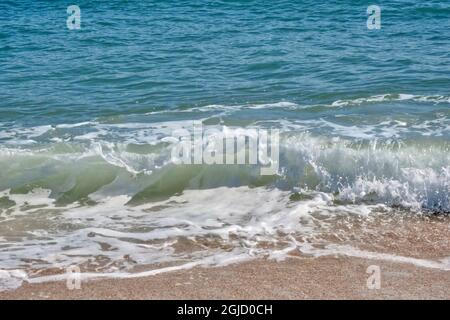 Brisant les vagues de l'océan, Floride Banque D'Images
