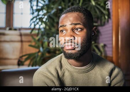 L'artiste britannique Dave Orabosa Omoregie et acteur de la série Netflix 'Top boy' Foto: Veronica Johansson / SVD / TT / Kod: Banque D'Images