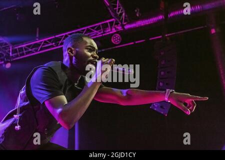 L'artiste britannique Dave Orabosa Omoregie et acteur de la série Netflix 'Top boy' Foto: Veronica Johansson / SVD / TT / Kod: Banque D'Images