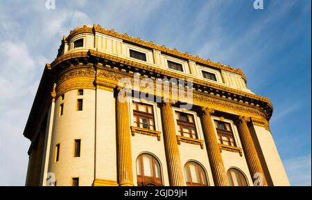Etats-Unis, Géorgie, Savannah. Temple du Rite écossais. Banque D'Images