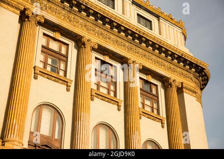 Etats-Unis, Géorgie, Savannah. Temple du Rite écossais. Banque D'Images
