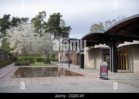 STOCKHOLM 20200507 Eglise Markus à Bjorkhagen, Stockholm. Architecte Sigurd Lewerentz. L'église a été construite entre les années 1956-1963. Photo: Jessica Gow / TT Kod 10070 Banque D'Images