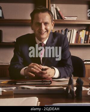 Le procureur suédois présentera les conclusions de l'assassinat d'Olof Palme le mercredi 10 juin 2020. PHOTO 1965. L'homme politique suédois Olof Palme à l'époque au ministère des Transports du gouvernement. Le 28 février 1986, le Premier ministre suédois et chef du parti social-démocrate Olof Palme a été tué par balle dans la rue Sveavagen, dans le centre de Stockholm. Photo: Roger Tillberg/ SCANPIX code 34050 Banque D'Images