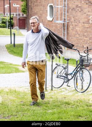 Anders Tegnell, épidémiologiste d'État de l'Agence de santé publique de Suède, arrive à la conférence de presse quotidienne sur la situation du coronavirus Covid-19, à Stockholm, en Suède, le lundi 8 juin 2020. Photo: Pontus Orre / Aftonbladet / TT code 2512 Banque D'Images