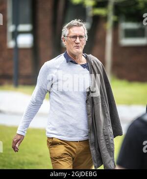 Anders Tegnell, épidémiologiste d'État de l'Agence de santé publique de Suède, arrive à la conférence de presse quotidienne sur la situation du coronavirus Covid-19, à Stockholm, en Suède, le lundi 8 juin 2020. Photo: Pontus Orre / Aftonbladet / TT code 2512 Banque D'Images