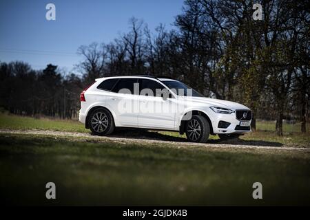 Volvo XC60 B5 AWD R-design. Photo: Pontus Lundahl / TT / code 10050 Banque D'Images