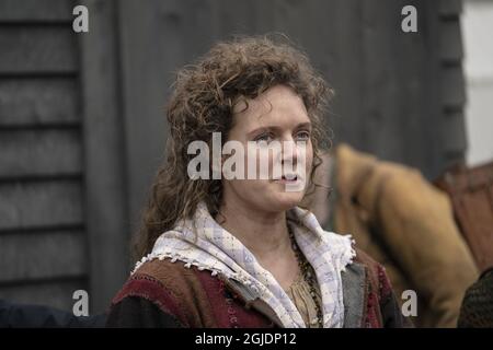 Chanteur Tove Lo pendant le tournage du film "les émigrants", basé sur le livre de l'auteur suédois Vilhelm Moberg, à Alingsas, Suède, 20 octobre 2020. Photo Bjorn Larsson Rosvall / TT code 9200 Banque D'Images