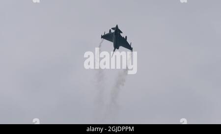 Zeltweg, Autriche 6 SEPTEMBRE 2019 Eurofighter Typhoon avion de chasse EPT de l’Armée de l’air autrichienne Banque D'Images