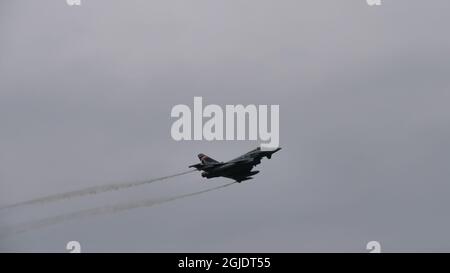 Zeltweg, Autriche 6 SEPTEMBRE 2019 Eurofighter Typhoon avion de chasse EPT de l’Armée de l’air autrichienne Banque D'Images