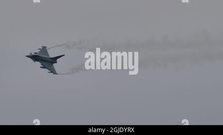 Zeltweg, Autriche 6 SEPTEMBRE 2019 Eurofighter Typhoon avion de chasse EPT de l’Armée de l’air autrichienne Banque D'Images