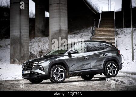 Hyundai Tucson 1,6 TGDI HEV hybride 4WD photo: Pontus Lundahl / TT / code 10050 Banque D'Images