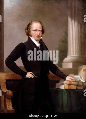 Portrait de Martin van Buren (1782-1862) comme gouverneur de New York par Ezra Ames, huile sur toile, c. 1828 Banque D'Images