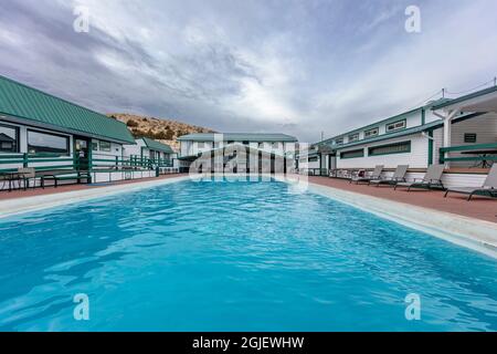 Chico Hot Springs près de prier, Montana, États-Unis Banque D'Images