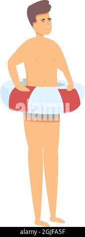 Nageur débutant icône dessin animé vecteur. Piscine. Équipe sportive Illustration de Vecteur