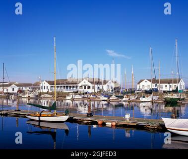 Washington State, Port Townsend, point Hudson Marina Banque D'Images