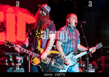 Rancid, en train de jouer à Worcester Palladium Outdoors pour Boston à Berkeley II Banque D'Images