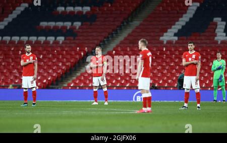 Kamil Glik de Pologne ne prenez pas un genou en solidarité avec le mouvement Black Lives Matter pendant le match de football Angleterre / Pologne Banque D'Images