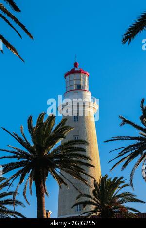 Phare à Punta del Este, Maldonado, Uruguay. Banque D'Images