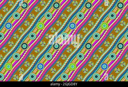 Magnifique motif abstrait dans des couleurs vives Banque D'Images