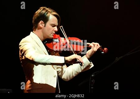 Rome, Italie. 09e septembre 2021. Davide Arneodo pendant le concert au cavea Auditorium Parco della Musica à Rome. (Photo de Domenico Cippitelli/Pacific Press) Credit: Pacific Press Media production Corp./Alay Live News Banque D'Images