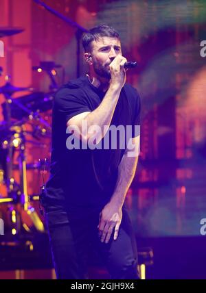 Miami, États-Unis d'Amérique. 09e septembre 2021. HOLLYWOOD- FL, SEPT 9 : Sam Hunt se produit au Hard Rock Live au Seminole Hard Rock Hotel and Casino le 9 septembre 2021 à Hollywood, Floride. (Photo par Alberto E. Tamargo/Sipa USA) crédit: SIPA USA/Alay Live News Banque D'Images