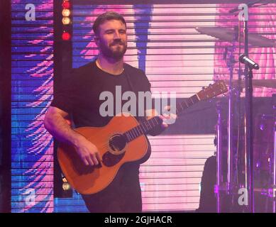 Miami, États-Unis d'Amérique. 09e septembre 2021. HOLLYWOOD- FL, SEPT 9 : Sam Hunt se produit au Hard Rock Live au Seminole Hard Rock Hotel and Casino le 9 septembre 2021 à Hollywood, Floride. (Photo par Alberto E. Tamargo/Sipa USA) crédit: SIPA USA/Alay Live News Banque D'Images