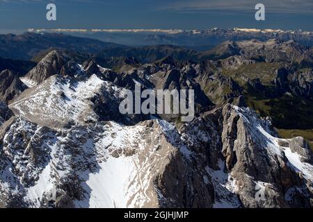 Vue de Mt. Marmolada, Dolomites, Italie Banque D'Images