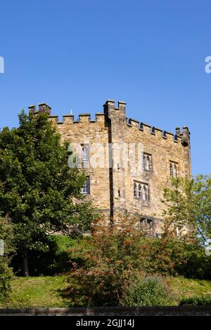 Garde du château de Durham. Hébergement étudiant pour l'Université de Durham. Durham, Countty Durham, Angleterre. Banque D'Images