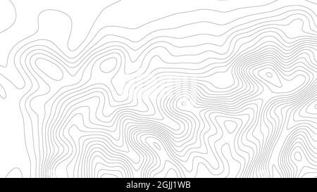Hauteur abstraite. Lignes d'élévation de la carte TOPO. Illustration du vecteur abstrait du vecteur de contour. Topographie géographique du monde. Illustration de Vecteur
