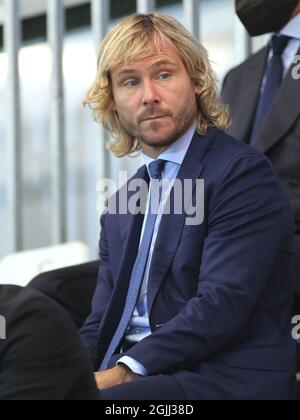 Turin, Italie. 09e septembre 2021. Pavel Nedved (Juventus FC) lors du Juventus FC contre Vllaznia, match de football féminin de la Ligue des champions de l'UEFA à Turin, Italie, septembre 09 2021 crédit: Independent photo Agency/Alay Live News Banque D'Images