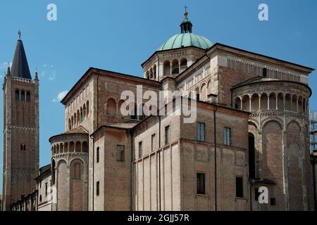 Santa Maria Assunta vue arrière, Parme, Italie Banque D'Images