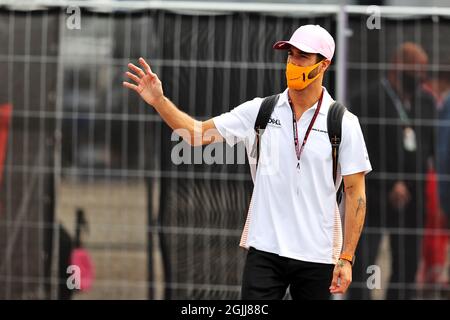 Monza, Italie. 10 septembre 2021. Daniel Ricciardo (AUS) McLaren. Grand Prix d'Italie, vendredi 10 septembre 2021. Monza Italie. Crédit : James Moy/Alay Live News Banque D'Images