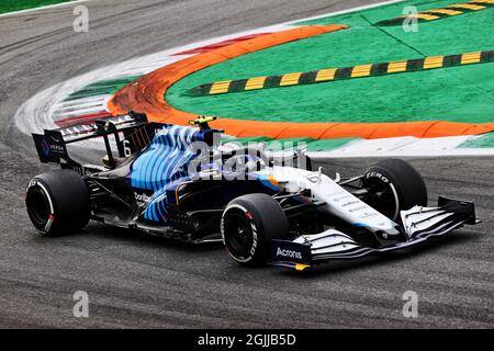 Monza, Italie. 10 septembre 2021.Nicholas Latifi (CDN) Williams Racing FW43B. 10.09.2021. Championnat du monde de Formule 1, Rd 14, Grand Prix d'Italie, Monza, Italie, Jour de qualification. Le crédit photo doit être lu : images XPB/Press Association. Banque D'Images