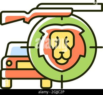 Icône de couleur Safari RVB Illustration de Vecteur