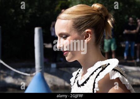 Lido Di Venezia, Italie. 10 septembre 2021. Jodie Comer arrive au 78e Festival International du film de Venise le 10 septembre 2021 à Venise, Italie. © photo: Cinzia Camela. Crédit : Live Media Publishing Group/Alay Live News Banque D'Images