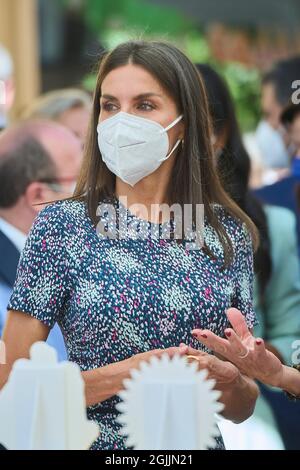 Madrid, Madrid, Espagne. 10 septembre 2021. La reine Letizia d'Espagne assiste à l'ouverture de la foire du livre de Madrid le 10 septembre 2021 à Madrid, Espagne (Credit image: © Jack Abuin/ZUMA Press Wire) Banque D'Images