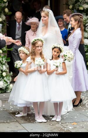 Londres, Royaume-Uni. 10 septembre 2021. Londres, Royaume-Uni. 10 2021 septembre : mariage de Flora Ogilvy et Timothy Vesterberg à la chapelle Saint-George, Piccadilly, Londres. Crédit : Doug Peters/Alamy Live News Banque D'Images