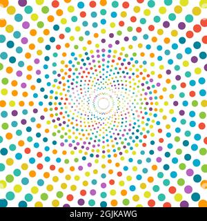 Motif circulaire abstrait pour textures, textiles, fonds simples, couvertures et bannières. Style plat Illustration de Vecteur