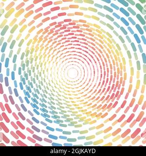 Motif circulaire abstrait pour textures, textiles, fonds simples, couvertures et bannières. Style plat Illustration de Vecteur