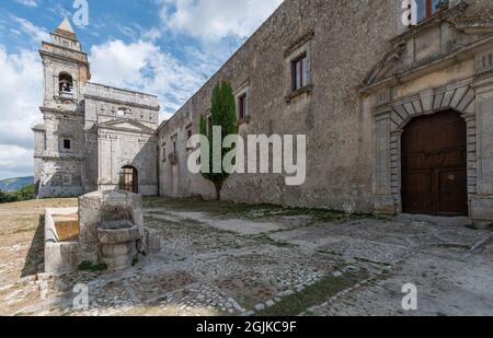 Abbazia Santa Maria Del Bosco, Contessa Entellina, Sicile, Italie Banque D'Images