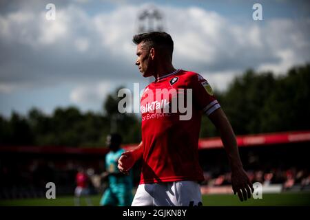 Ian Henderson. Aéroport de Salford City. Banque D'Images