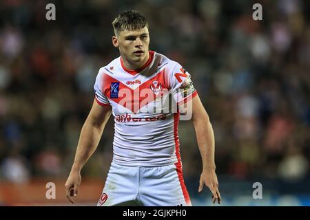 Jack Welsby (18) de St Helens pendant le match Banque D'Images