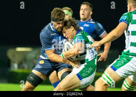 Stade Monigo, Trévise, Italie, 10 septembre 2021, Tiziano Pasquali (Benetton Treviso) pendant le match amical 2021 - Benetton Treviso vs sale Sharks - autre crédit: Live Media Publishing Group/Alay Live News Banque D'Images