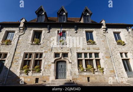 Hôtel de ville de Moret-sur-Loing . C'est une ville historique près de Fontainebleau, sur le Loing, en France. Banque D'Images