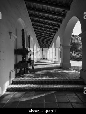 La Mission historique San Diego Presidio est située dans la vieille ville de San Diego Banque D'Images